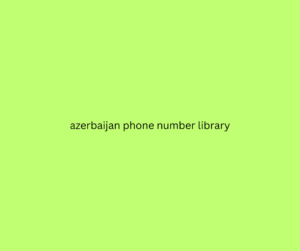 azerbaijan phone number library